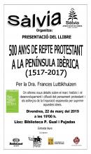 Cartell llibre "500 anys de repte protestant a la península ibèrica"