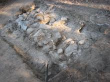 Imatge de les excavacions de Sant Pere de Romaguera